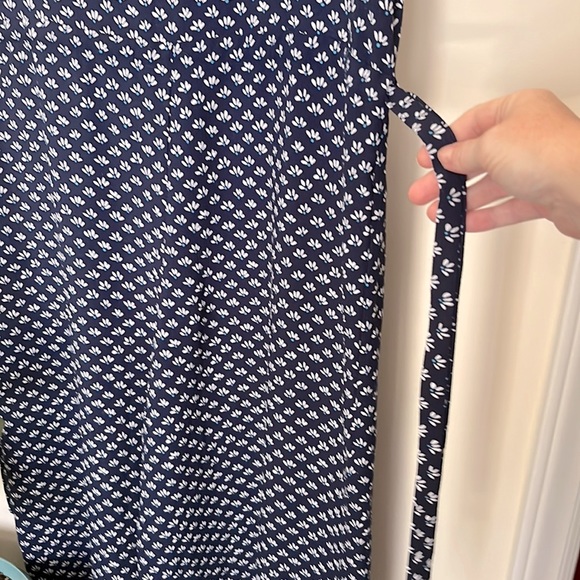 Max Studio Jumpsuit Navy White Floral Print Size XL - Picture 6 of 10